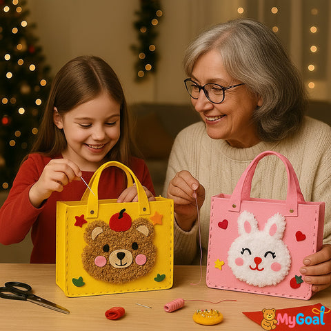 Pūkuoti siuvimo rankinukai