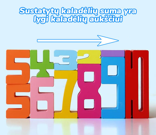 Skaičių kaladėlės (20vnt)